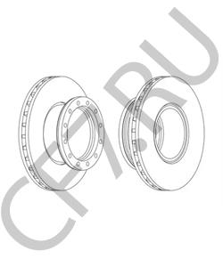 MBR9006 ERF Тормозной диск в городе Королёв