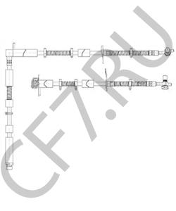 LR058021 BRITPART ШЛАНГ ТОРМОЗНОЙ ПЕРЕД. RRS 05-13 RH (OEM) в городе Королёв