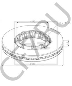 6 500 482 KÖGEL Тормозной диск в городе Королёв