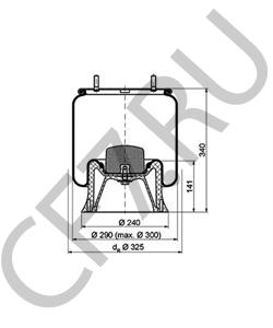 3229000702 Phoenix Пневморессора 4004NP03  в городе Королёв