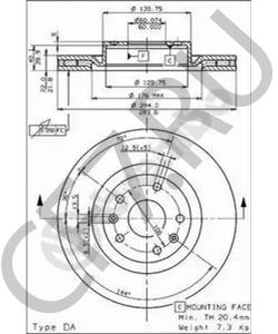 327256321 MASERATI Тормозной диск в городе Королёв