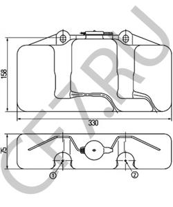 132 1472KZ8973-45 DEUTZ-FAHR Резервуар для воды (для чистки) в городе Королёв
