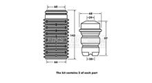 SPARTA Домкрат гидравлический бутылочный, 8 т, h подъема 180-350 мм, Compact// Sparta