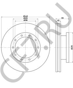 653565 DENNISON Тормозной диск в городе Королёв