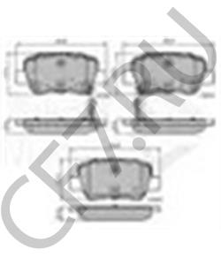 PAD1723 METACO Комплект тормозных колодок, дисковый тормоз в городе Королёв