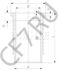 14-579940-00 FEDERAL Гильза цилиндра в городе Королёв