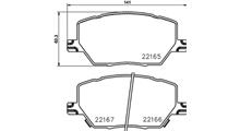 JEEP Комплект тормозных колодок, дисковый тормоз