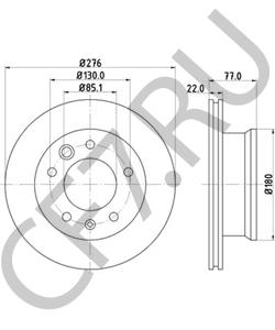 9024210912 Автомагнат (AM-12-021) (АМ) Диск тормозной передний MERCEDES Спринтер ( Аналоги: A9024210712, A902 в городе Королёв