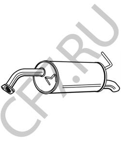 287301C620 MOBIS глушитель / muffler assy-rear в городе Королёв