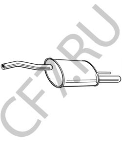 200100277R АВТОГЛУШИТЕЛЬ Глушитель Renault Sandero 1.4-1.6L в городе Королёв