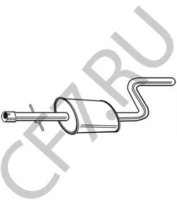 4764336AB Chrysler Средний глушитель выхлопных газов в городе Королёв