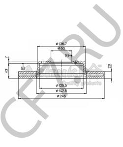 140534 IPD Ролик натяжной помпы CITROEN: JUMPER 2.5TDI 96-02, PEUGEOT: BOXER 2.5TDI 96-02 в городе Королёв