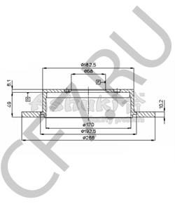 1.2629.5.4 ÖAF Тормозной диск в городе Королёв