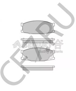 AN-426K Akebono ТормозныеКолодки AP-462//PF3348/D6060/SN244E MK499873/MB295885/MB295944 AKEBONO в городе Королёв