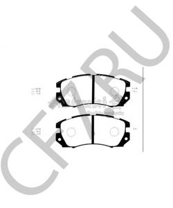 SP 210 PR ROVER/TRIUMPH/AUSTIN Комплект тормозных колодок, дисковый тормоз в городе Королёв