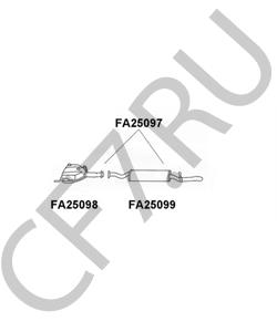 82483089 ALFAROME/FIAT/LANCI Предглушитель выхлопных газов в городе Королёв