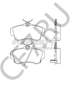 101520129 ERF Комплект тормозных колодок, дисковый тормоз в городе Королёв