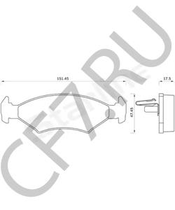 01115 ERIBA Комплект тормозных колодок, дисковый тормоз в городе Королёв