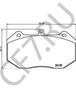 RJR698451A Bugatti Комплект тормозных колодок, дисковый тормоз в городе Королёв