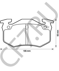 1617247980 EUROREPAR Колодки зад.PEUGEOT 206 1.4i 75ch (55kW) - TU3JP 1999 в городе Королёв