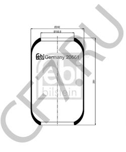624319-670 VAN HOOL Кожух пневматической рессоры в городе Королёв