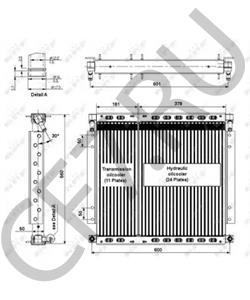 30/923100 JCB (BAMFORD) масляный радиатор, двигательное масло в городе Королёв