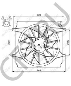 52079786AB JEEP Вентилятор, охлаждение двигателя в городе Королёв