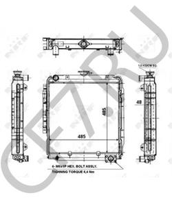 254750100256 TATA Радиатор, охлаждение двигателя в городе Королёв