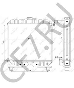 16625-72060 KUBOTA Радиатор, охлаждение двигателя в городе Королёв
