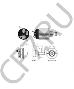 46629781 ZASTAVA Тяговое реле, стартер в городе Королёв