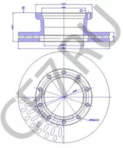 D031900 BREDAMENARINIBUS Тормозной диск в городе Королёв