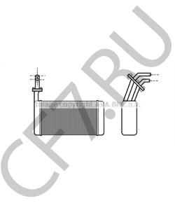 ABR9777 AUSTIN Теплообменник, отопление салона в городе Королёв
