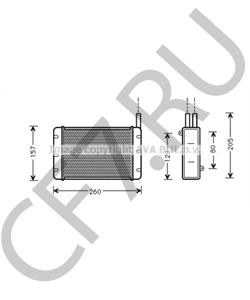LHT5006 AUSTIN Теплообменник, отопление салона в городе Королёв