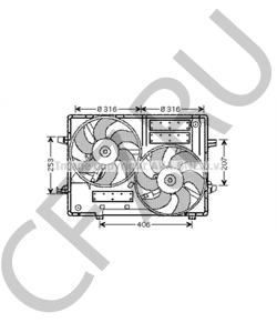 C2S017719 JAGUAR Вентилятор, охлаждение двигателя в городе Королёв