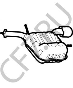 96815497 GM Банка выхлопа левая в городе Королёв