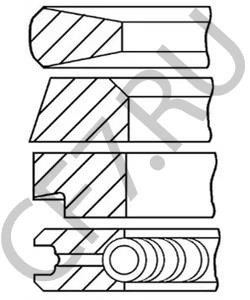51.02503.0156 RABA Поршневое кольцо в городе Королёв