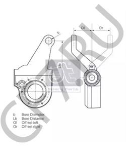 1789563 TDSparts Рычаг регулировочный SCANIA задний левый (нов. обр.) в городе Королёв
