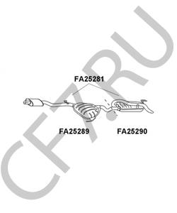 71754922 ALFAROME/FIAT/LANCI Предглушитель выхлопных газов в городе Королёв