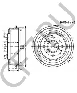 FOGY1126A MERCURY Тормозной барабан в городе Королёв