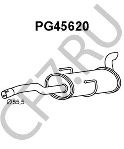 1726W2 PEUGEOT (DF-PSA) Глушитель выхлопных газов конечный в городе Королёв