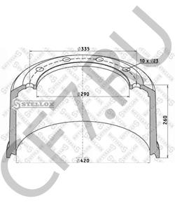 018083 SCHMITZ CARGOBULL Тормозной барабан в городе Королёв