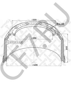 017335 SCHMITZ CARGOBULL Тормозной барабан в городе Королёв