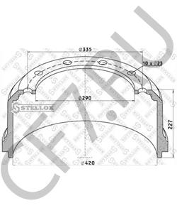 014800 SCHMITZ CARGOBULL Тормозной барабан в городе Королёв