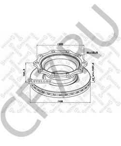 1004657 SCHMITZ CARGOBULL Тормозной диск в городе Королёв
