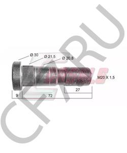 SS0100280 EBRO Болт крепления колеса в городе Королёв