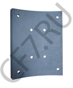 CK8109 КАМАЗ АНАЛОГ Накладка тормозная задняя DZ9112340062 (ширина 220) мосты MAN/SHAANXI (CREATEK) в городе Королёв