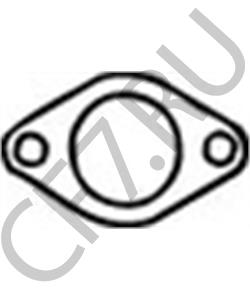 8943283520 KYH Прокладка трубы глушителя (металл) Богдан (на 2 отверстия) в городе Королёв