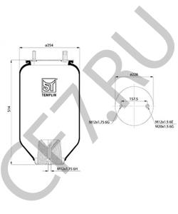 4159NP05 CONTITECH пневмоамортизатор в городе Королёв