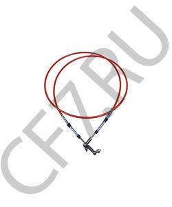 WG9719240007 SHAANXI Трос КПП включения передач (L=3400 красный) Наконечник  М8/М10 шаровый 37.1703575 в городе Королёв