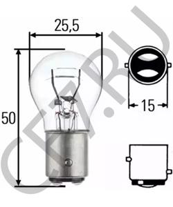 14144690 LANCIA Лампа накаливания, фонарь сигнала тормоза/задний габаритный в городе Королёв